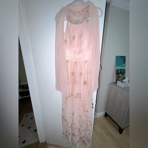 jessica howard pink long dress
